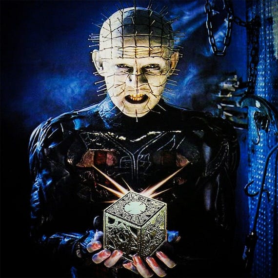 Hellraiser Puzzle Box Horror Enamel Pin the Lament Configuration Pinhead  Horror Movie Lapel Pin Denim Jacket Gift - Etsy